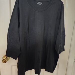 Coldwater Creek Women's Black Long Sleeve Top